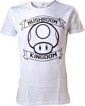 Nintendo - White. Mushroom Kingdom T-shirt - L
