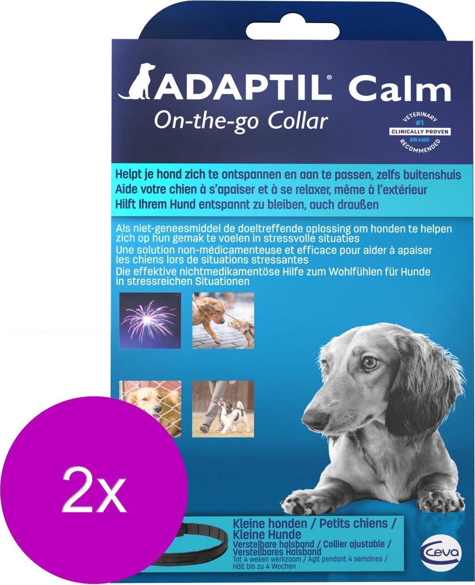 Adaptil Anti-Stress Band Hond S/M - Anti stressmiddel - 2 x 45 cm