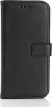 Retro design wallet case cover HTC 10 zwart