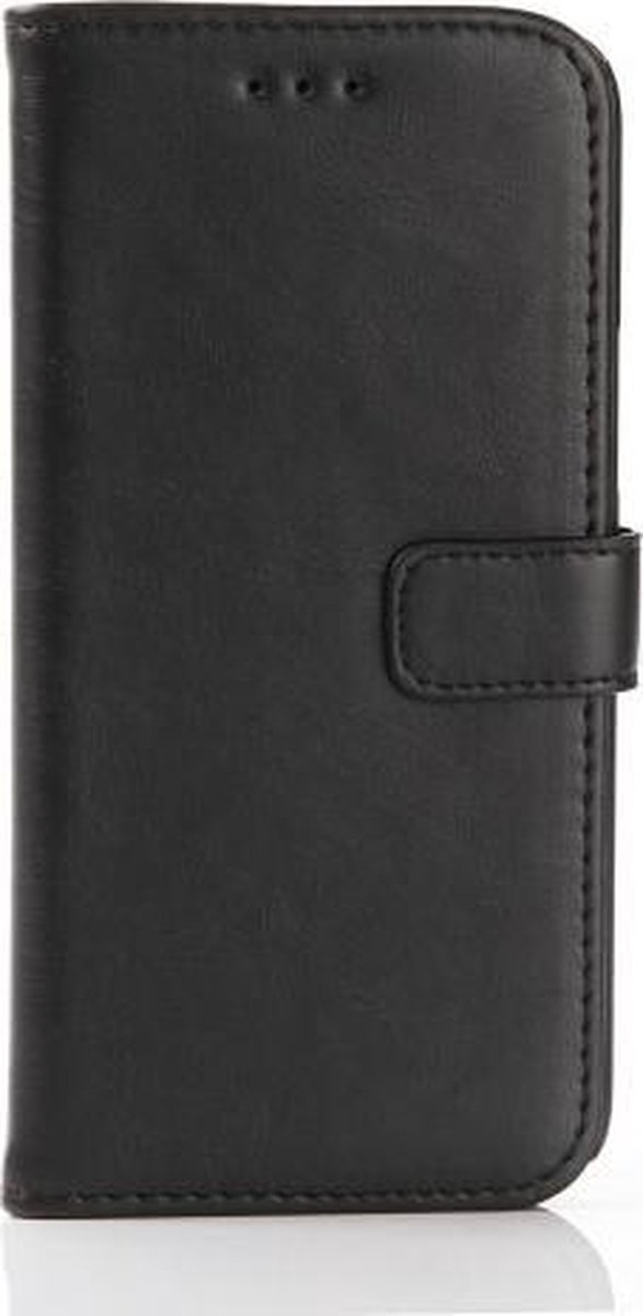 Retro design wallet case hoesje HTC 10 zwart