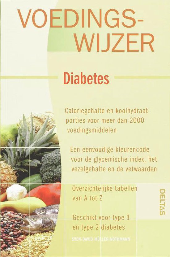 Cover van het boek 'Voedingswijzer diabetes' van S. Muller-Nothmann