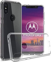 Motorola Moto One Hoesje - Siliconen Back Cover - Transparant