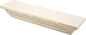 Plank, afm 45,5x12,5x8,2 cm, 1 stuk, grenen, triplex