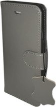 IPhone X Premium Leather wallet case (Grijs)