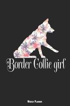 Border Collie Girl Weekly Planner