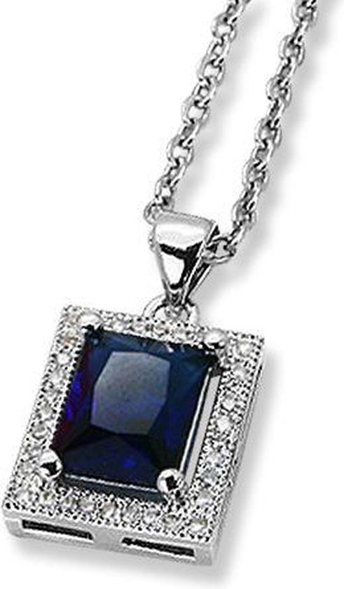 Amanto Ketting Danko Blue Large - 316L Staal - 16x12mm - 49cm