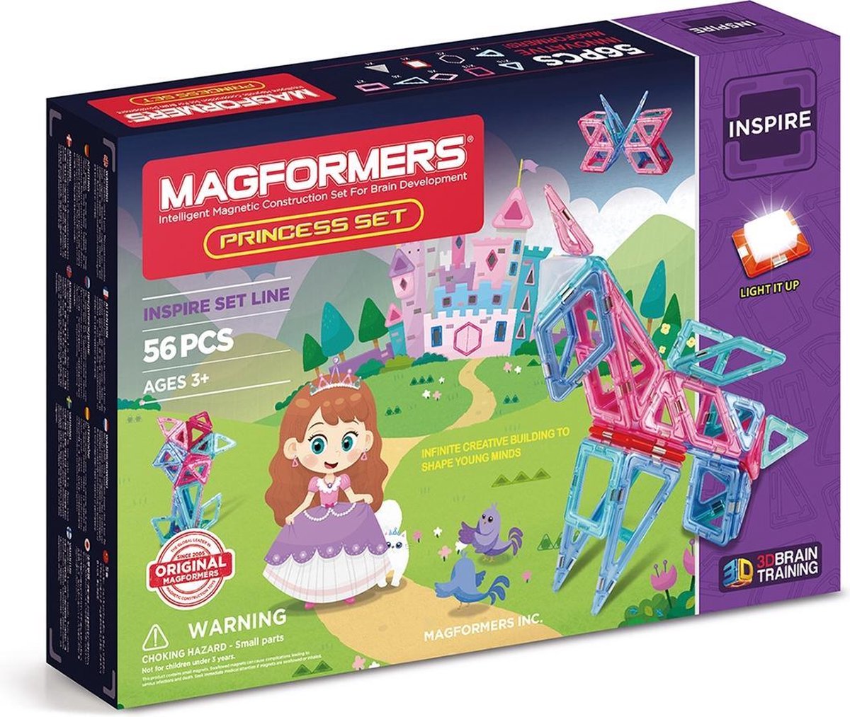 Magformers Princess Set - 56 Onderdelen - Magnetische Bouwset 