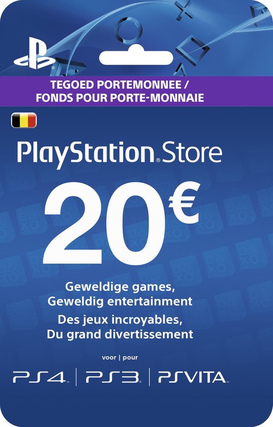 PlayStation Network Voucher Card 20,- Belgie PS3 + PS Vita + PSN | bol.com