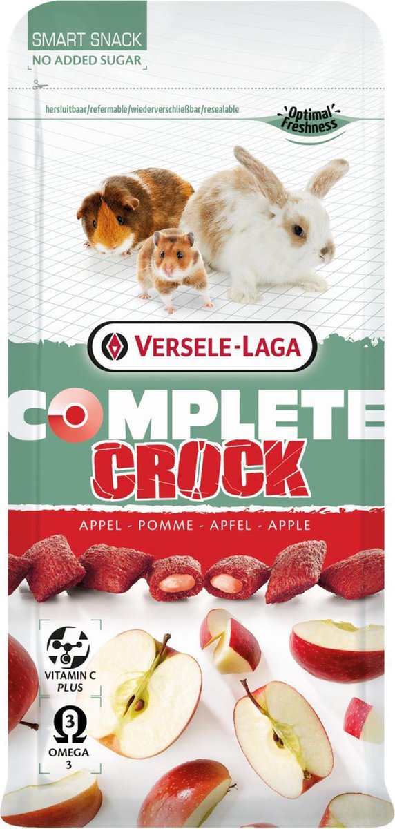 Versele-Laga Crock Apple Snack 50 g Konijn - Versele-Laga Complete