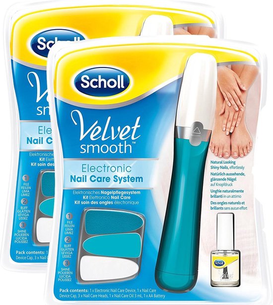 Scholl Velvet Smooth elektronisch nagelverzorging-systeem nagelverzorgingsolie- 2... | bol.com