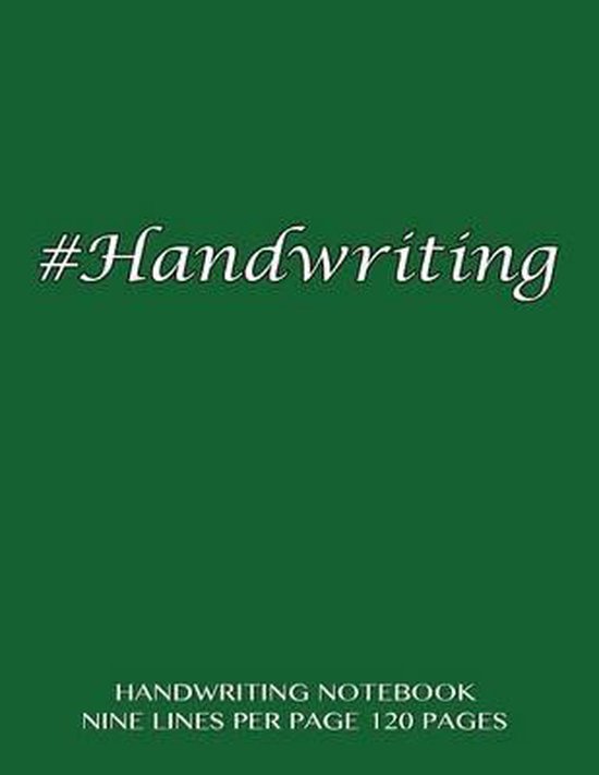 Bol Com Handwriting Notebook Nine Lines Per Page 1 Pages Spicy Journals
