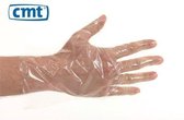 Dieselhandschoenen pe, PE handschoenen op kaart transparant, geruwd 30cm, 20my, 5000st (544)