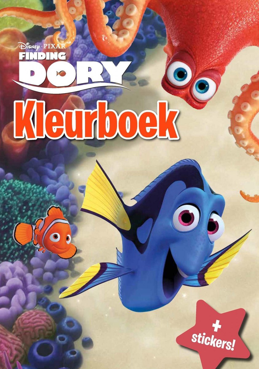 Disney Kleurboek Finding Dory Met Stickers
