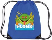 Splash the Frog sac à dos / sac de sport avec cordon de serrage - bleu - 11 litres - pour enfants