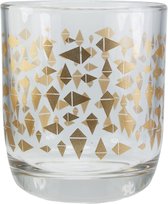 TAK Design Drinkglas Knite Laag - Glas - Ø7,8 x 8,8 cm - Koper
