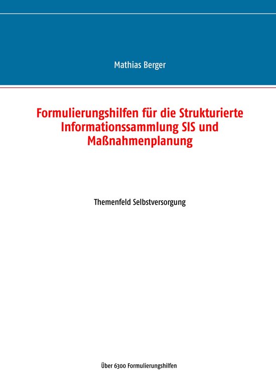 Formulierungshilfen für die Strukturierte Informationssamml ... - cover