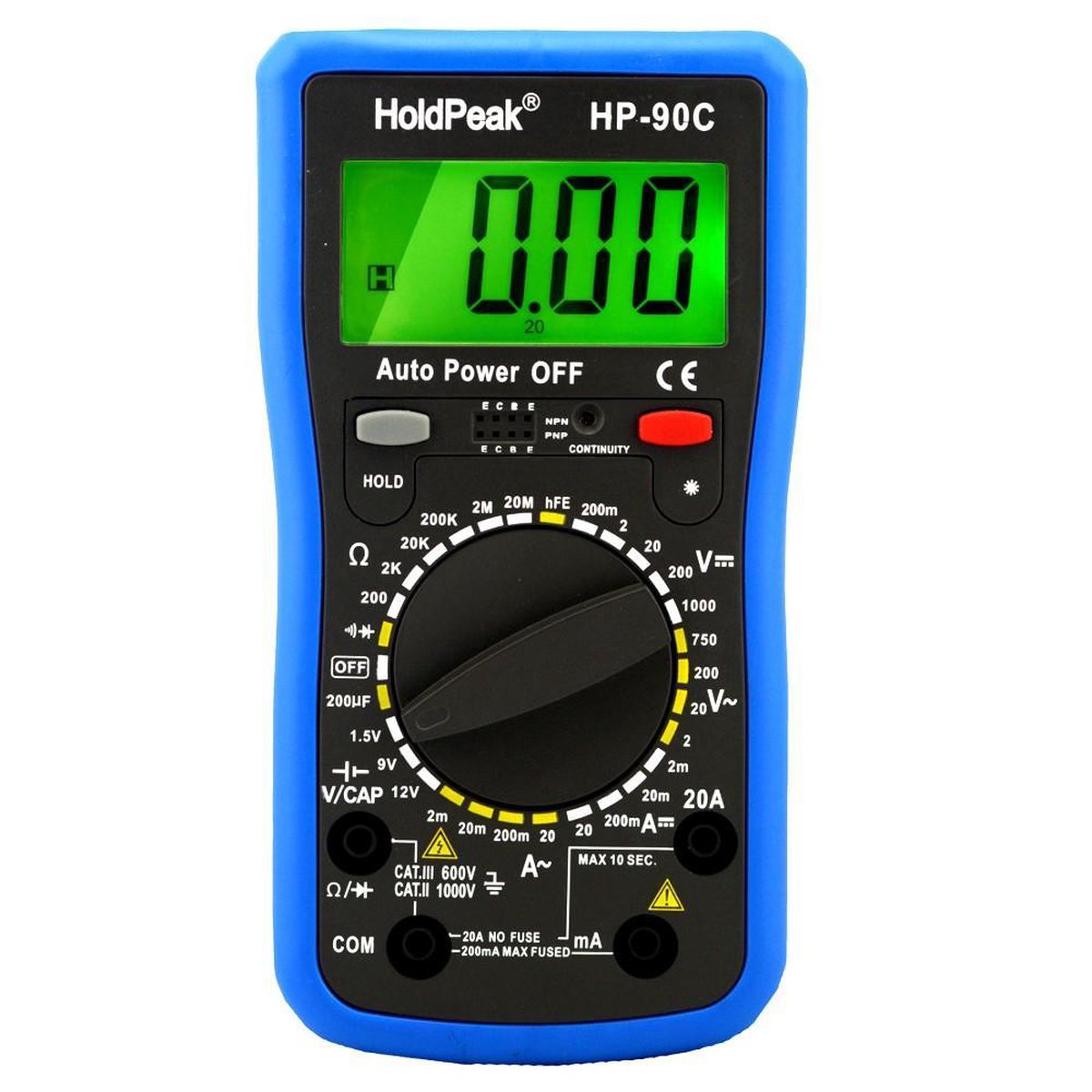 Multimeter met Batterij Tester
