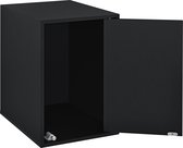 [en.casa]®Deur voor op het Wandplank-Wandkast-27x42cm-zwart
