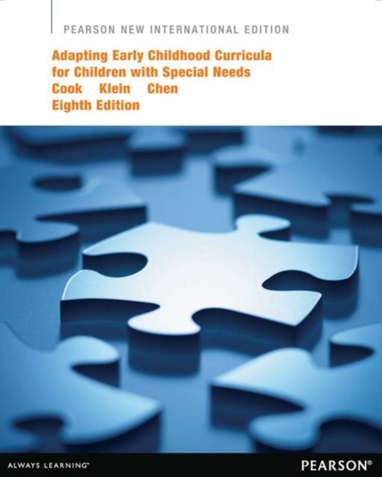 Adapting Early Childhood Curricula For Children With Special - cover