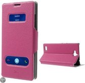 View cover wallet roze Huawei Honor 3C