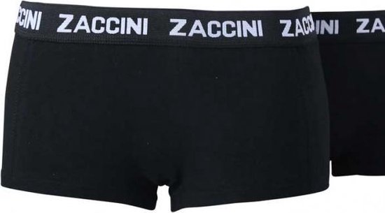 Zaccini 2-pack dames boxershorts - zwart | bol.com