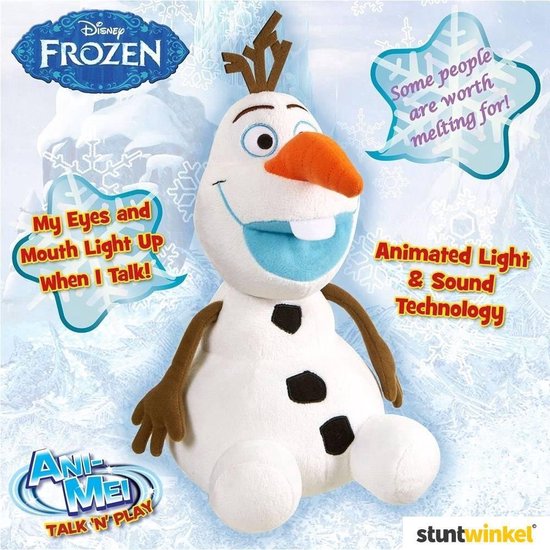 Frozen Olaf Knuffel Met Licht En Geluid Cm Disney Bol Com