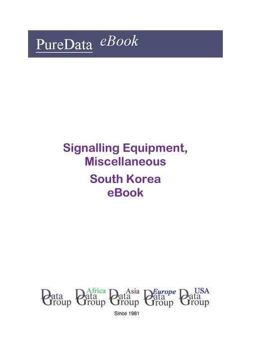 PureData eBook - Signalling Equipment, Miscellaneous in Sout ... - cover