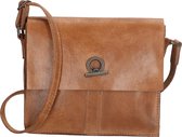 Micmacbags Golden Gate crossbody tas - Donker Zand