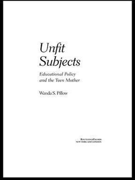 Unfit Subjects - cover