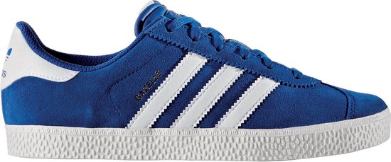 adidas Gazelle 2 Sneakers - Maat 36 2/3 - Jongens - blauw/wit | bol.com