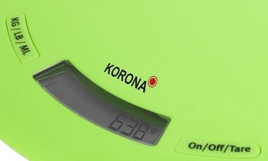 Korona 70222 Ronda - Keukenweegschaal - Groen - Korona