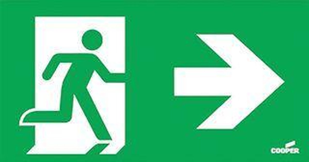 Eaton Blessing Atlantic LED Pictogram Noodverlichting 155-001-201 E3B8V