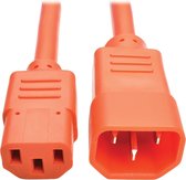 Tripp Lite P004-002-AOR electriciteitssnoer Oranje 0,6 m C13 stekker C14 stekker