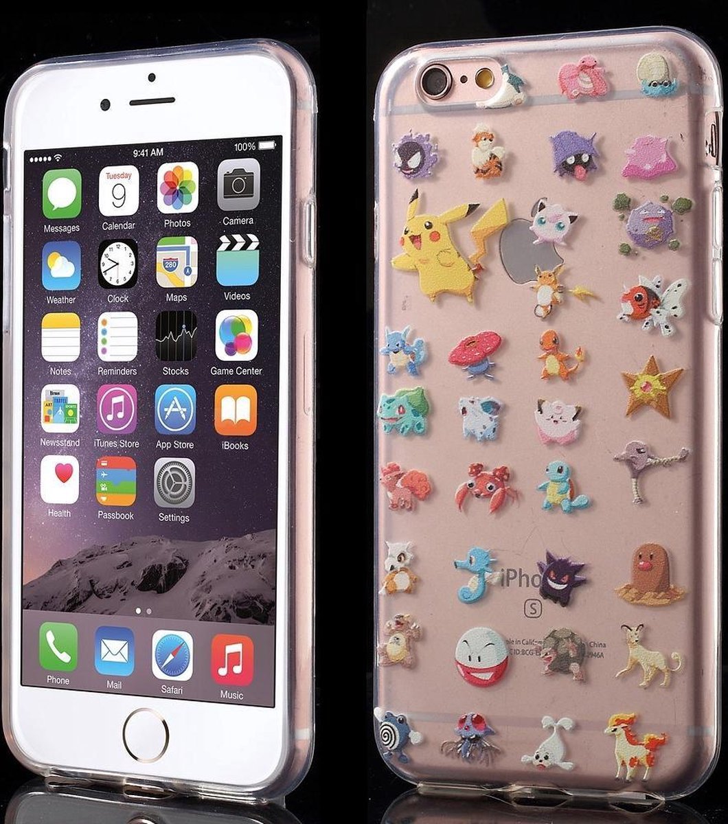 mooi zo Valkuilen Verzorgen Pokémon Action hoesje voor Phone 6 en iPhone 6S | bol.com
