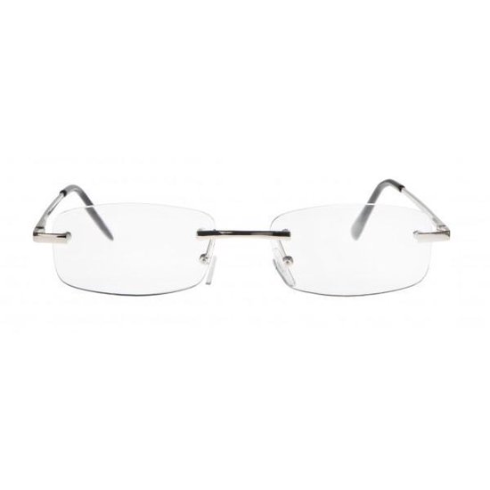 Icon Eyewear ECC001 Frank Leesbril +1.50 Zilverkleurig metaal frame