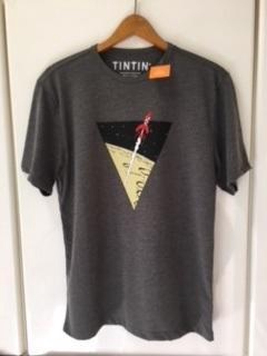 Kuifje T-Shirt Raket naar de Maan Maat M