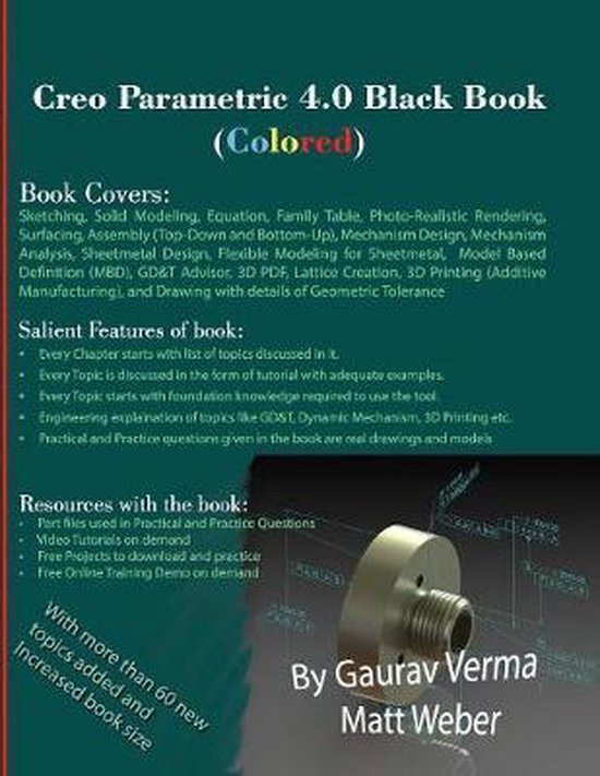 Creo Parametric 4.0 Black Book (Colored) - cover