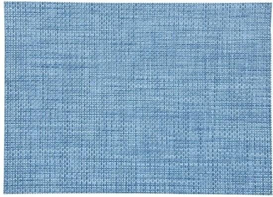 Placemat gevlochten blauw 45 x 30 cm