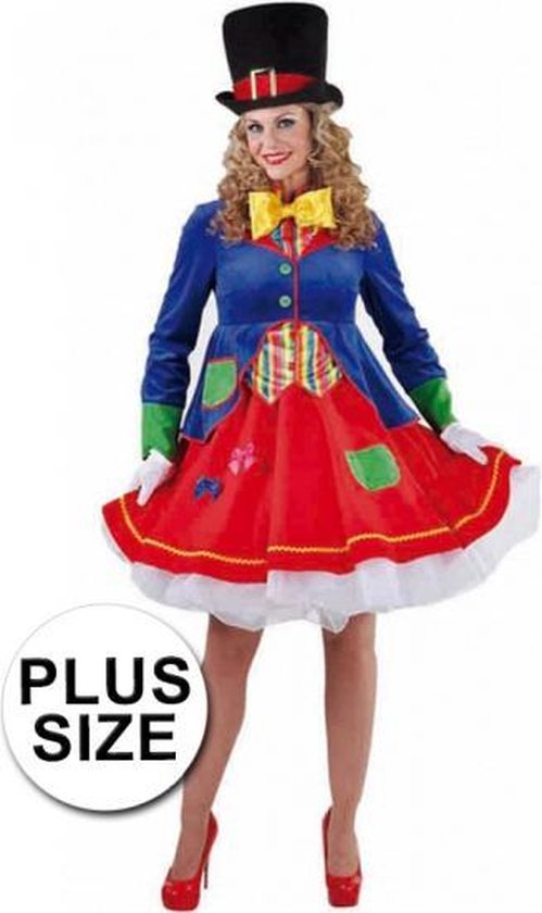 Grote maten clowns jurkje Lucky voor dames 44 (xxl) | bol.com