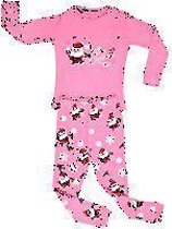 Elowel Kerstman Meisjes Pijama 100% Katoen (Maat 104/4 Jaar)