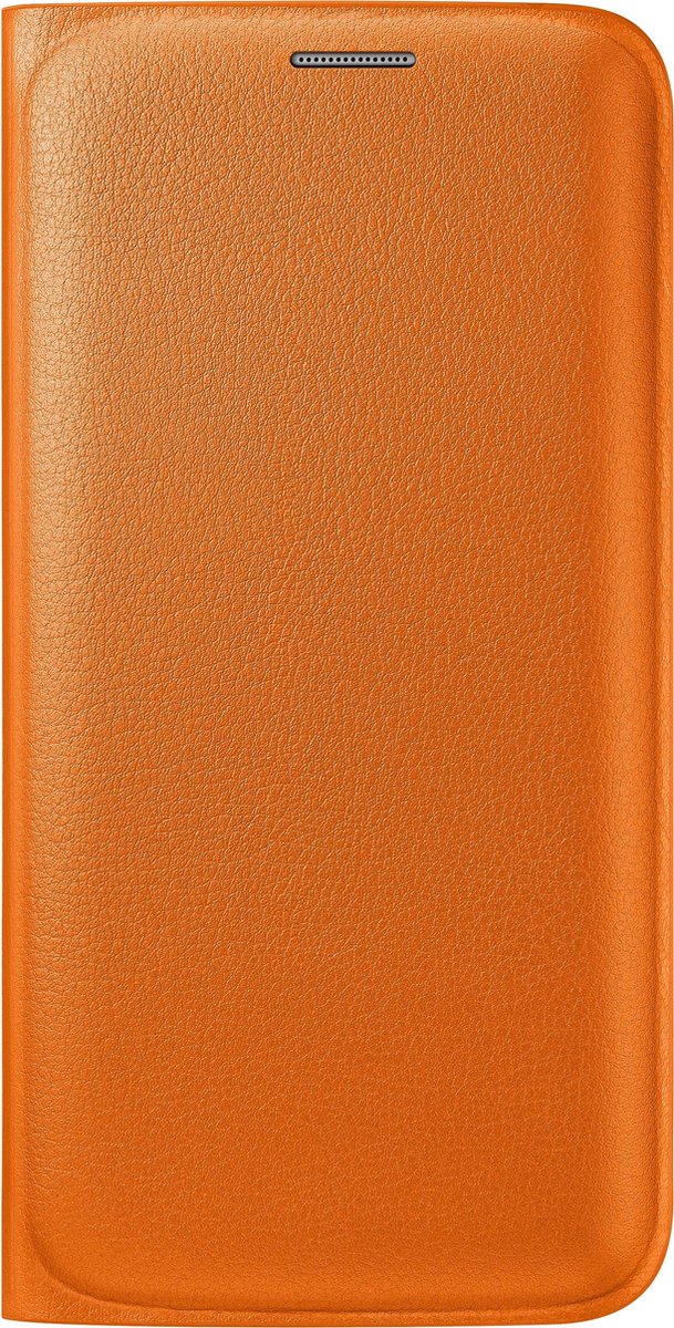 Samsung S6 Edge Flip Wallet Original Case - Oranje