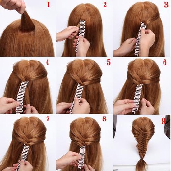 Vlecht hulpstuk - vlechten tool haarclip simpel Frans vlechten