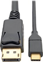 Tripp-Lite U444-003-DP USB-C to DisplayPort Cable, 4K @ 60Hz, Thunderbolt 3, 3 ft. TrippLite