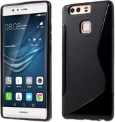 Comutter silicone case hoesje zwart Huawei P9