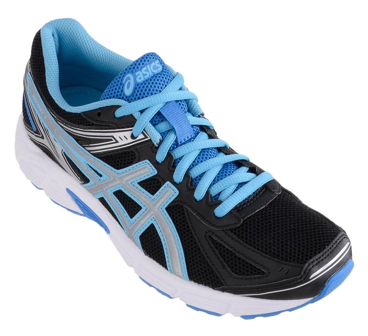 Asics Patriot 7 - Hardloopschoenen - Vrouwen - Maat 42 - Zwart/Blauw/Zilver  | bol.com