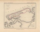 Historische kaart, plattegrond van gemeente Terschelling in Noord Holland uit 1867 door Kuyper van Kaartcadeau.com