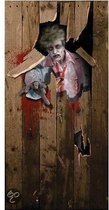 Rubies Horror deurposter - zombie - 182 x 97 cm - Halloween thema versieringen