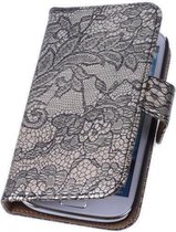 Lace Zwart Samsung Galaxy Note 3 Book/Wallet Case/Cover Hoesje