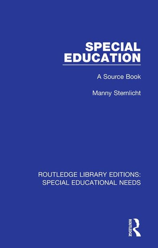 Routledge Library Editions: Special Educational Needs - Spec ... - cover