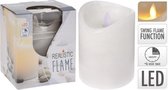 3 stuks! Led kaars dans vlam 75x100mm